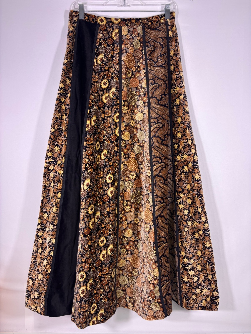 NWT Vintage Century Boston Maxi Skirt Patchwork Floral Paisley Cotton Medium